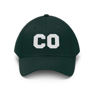 Sombrero de sarga unisex de Colorado, regalos de Colorado, regalo de Denver, sombrero de Denver, sombrero de papá, gorra de béisbol vintage, letras del equipo universitario