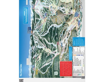 Vail Ski Resort Map Wrapping Paper, Vail Gifts, Colorado Ski map wrapping paper