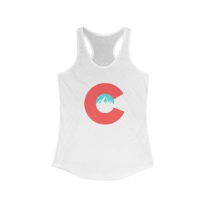 Colorado Flag Women&#39;s Racerback Tank, colorado tanktop, Denver tanktop, traveling tank top,  womens shirt, summer shirt, Denver shirt