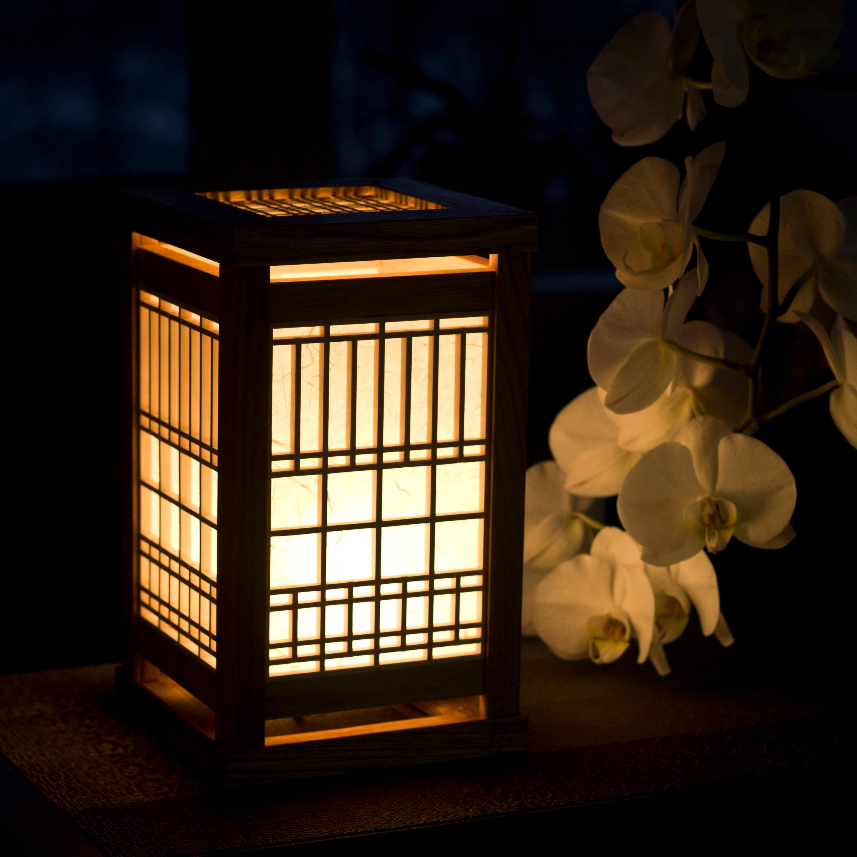 Classic Japanese Table Night Light Lantern short Version Etsy
