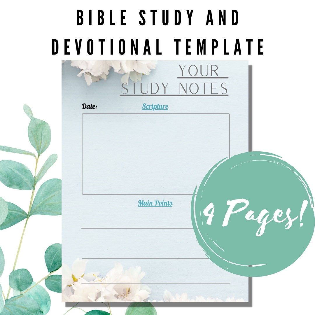 White Flower | Printable Bible Study and Devotional Sheet | in Depth ...