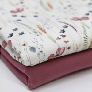 Jersey Baumwolljersey Flowers Blumenfeld Ökotex