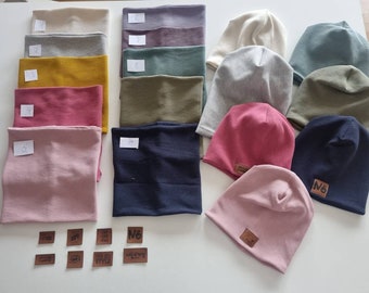 Loopschal Hipster Beanie Kinder Mädchen Halstuch viele Farben