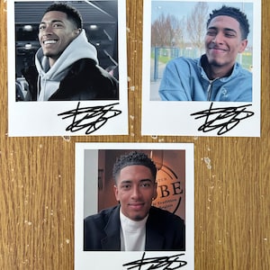 Arte de pared polaroid de JUDE BELLINGHAM con firma impresa