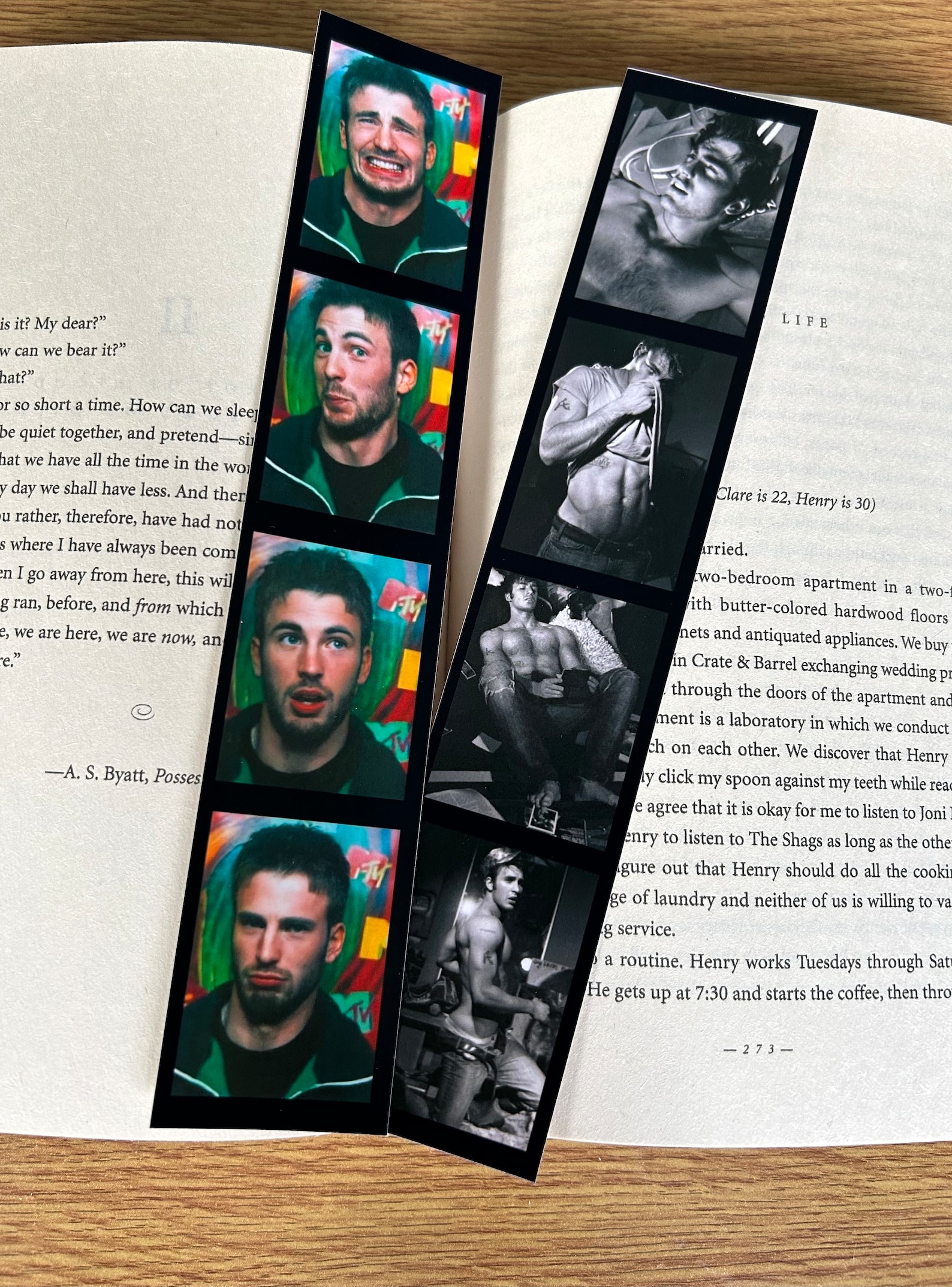 CHRIS EVANS Photobooth Bookmark//wall Art - Etsy