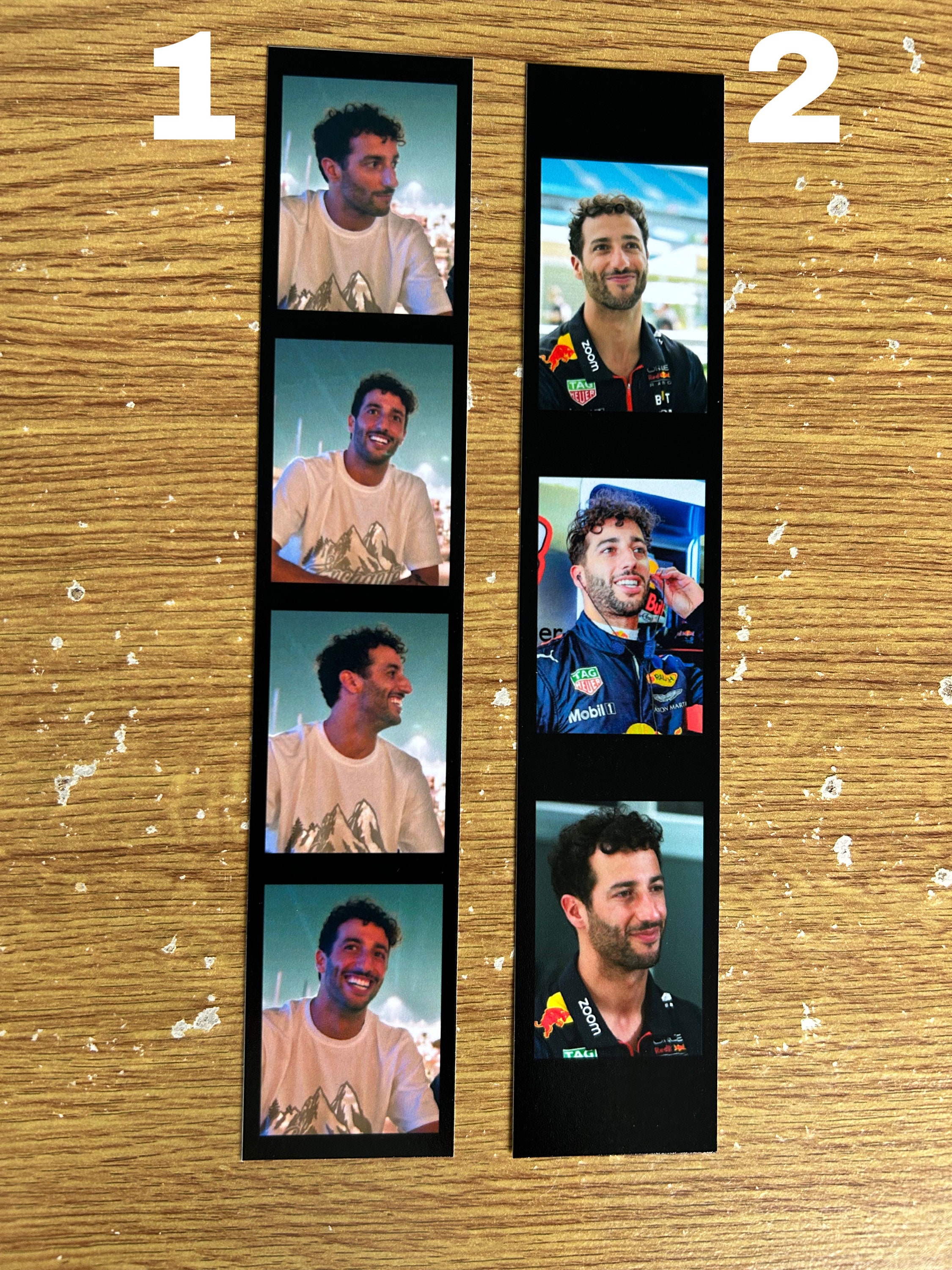 DANIEL RICCIARDO Photobooth Bookmark//wall Art - Etsy