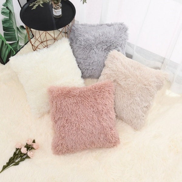 Fuzzy Pillow Etsy