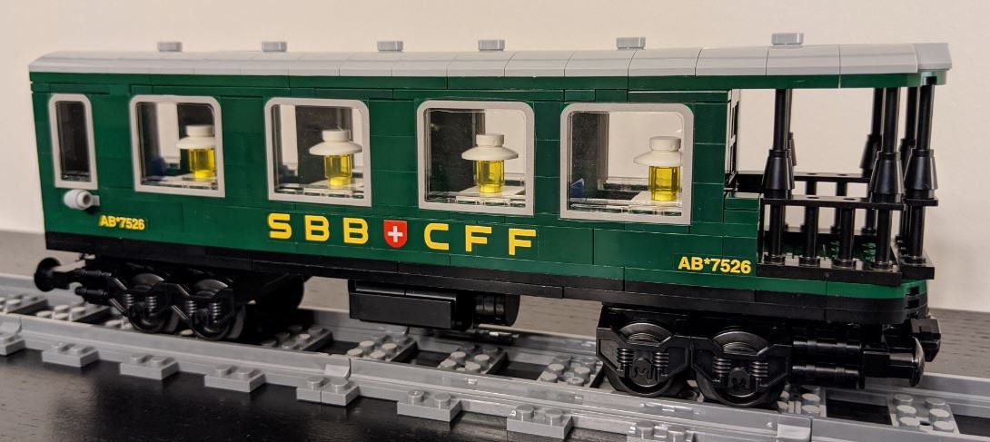 Custom Train 10277 Crocodile Observation Car 