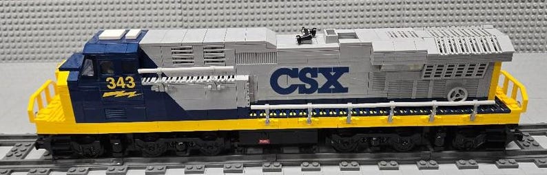 Custom Train CSX Es44ac Engine Lbg/dark Blue 