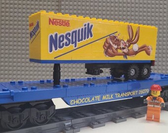 Roco 鉄道模型 Nesquik広告デザイン Custom Train Nesquik Flat Car 