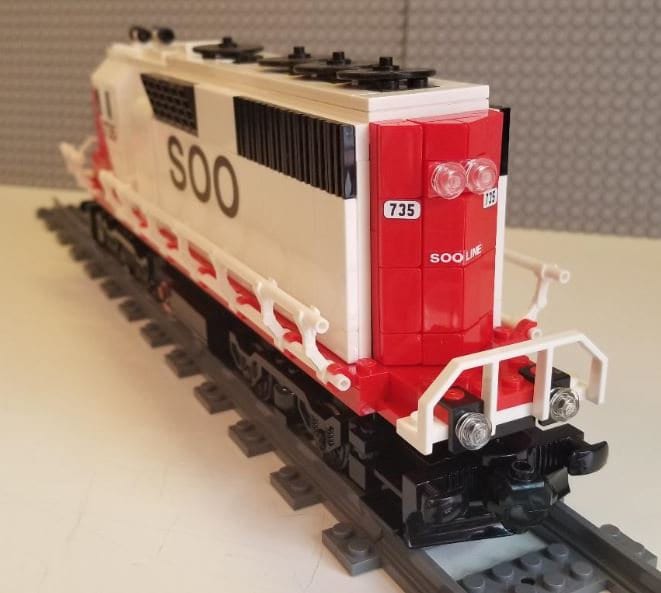 Vagone Caboose Personalizzato SOO LINE - LEGO Vintage - LEGGERE LA DESCRIZIONE