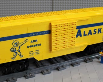 Custom Train Alaska Boxcar Yellow "Please Read Description"
