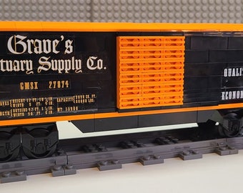 Custom Train Grave's Mortuary Supply Co. Boxcar "Please Read Description"