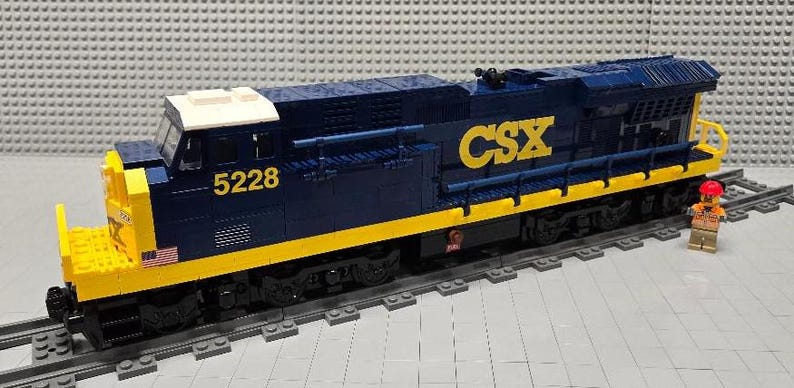 Small Csx Engine Custom Train CSX Es44ac Engine Dark Blue