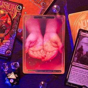 Metal MTG Clue Token - Magic the Gathering, Commander, Custom Proxy, MTG Counter, Alters