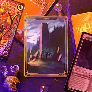 Metal MTG Shrine Token - Magic the Gathering, Commander, Custom Proxy, MTG Counter, Alters