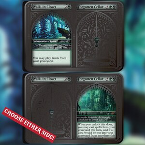 Metal MTG Door / Room Token - Magic the Gathering, Commander, Custom Proxy, MTG Counter, Alters image 3