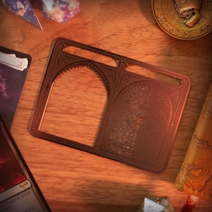 Porta de Metal MTG / Token de Sala - Magic the Gathering, Comandante, Proxy Personalizado, Contador MTG, Alters