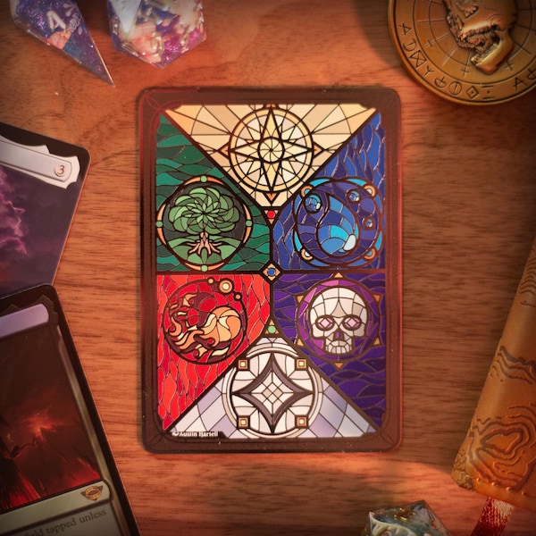 Metal MTG Mana Symbols Token - Magic the Gathering, Commander, Custom Proxy, MTG Counter, Alters