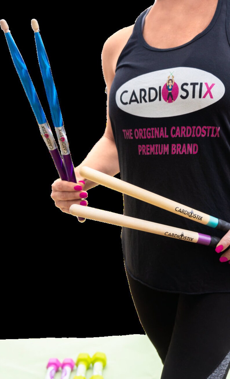 Cardiostix Double Grip Cardio Drumming Drumsticks W/bag Mermaid Pattern