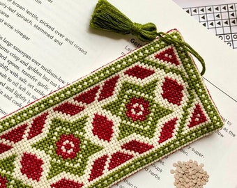 Wish Upon A Star Cross Stitch Pattern | Geometric Six-Pointed Star Chart | Printable Download PDF