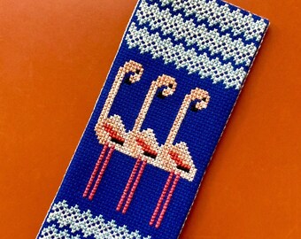 Three Standing Flamingos Cross-Stitch Pattern | Printable PDF Download | Pattern Keeper Compatible File