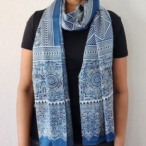 Navy Blue Silk Scarf For Wedding Fall Silk Scarf Long Printed Wrap Gift For Mother Of Bride Scarf With Floral Design Stole Dress Date Night