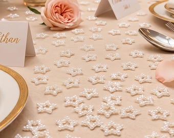 Star Confetti Wedding Table Scatter Sweet Heart Table Decoration Stary Night Party Decor For Celestial Theme Elegant Reception Centerpiece