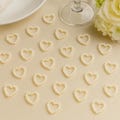 Pearl Heart Table Scatter for Wedding Heart-Shaped Bead Charm DIY Wedding Décor Elegant Reception Table Confetti Bridal Shower Decorations