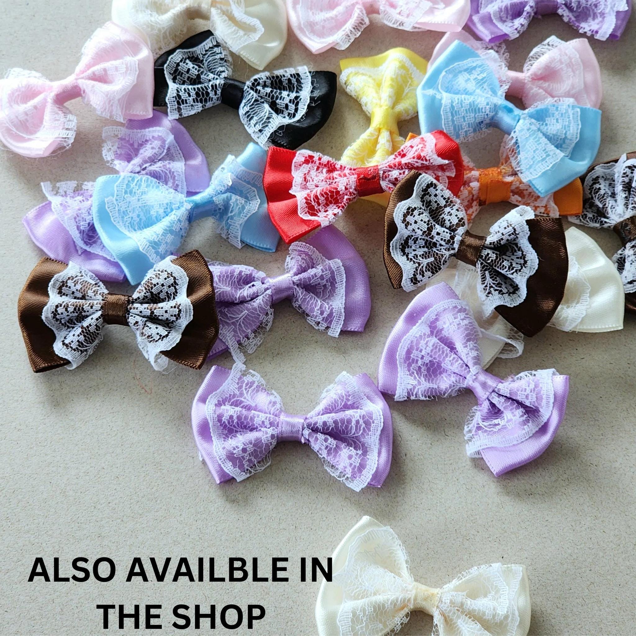Polka Dot Ribbon Bow Bundle for Party Hair Accessory Gift Kit Large ...