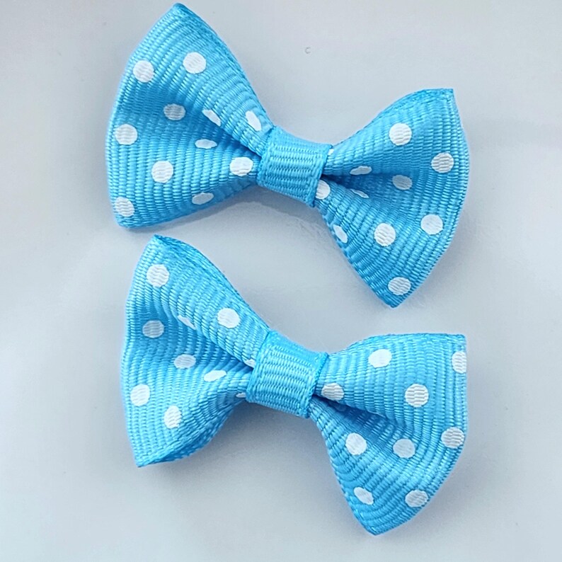 Polka Dot Ribbon Bow Bundle for Party Hair Accessory Gift Kit Large ...