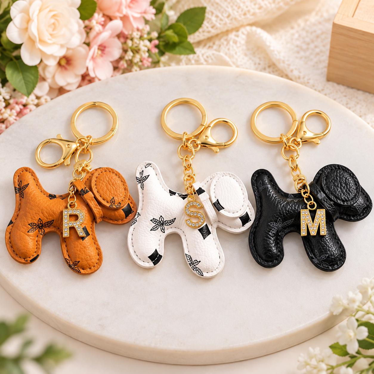 Louis Vuitton Dog Keychain - Etsy