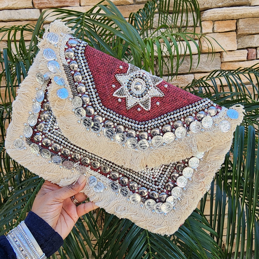 Boho Woven Envelope Wristlet Clutch Crossbody Bag main image 1