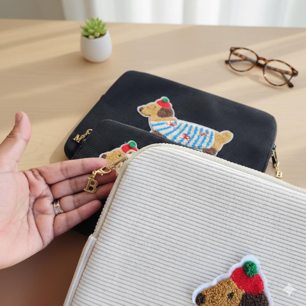 Personalized Laptop Dog Case Cute Dachshund Laptop Sleeve Custom ...