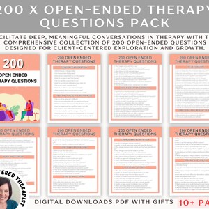 Open Ended Therapy Questions, Counseling Questions, Therapy Questions, Therapy Questionnaire, Therapy Tools, Therapy Notes, Counseling Notes