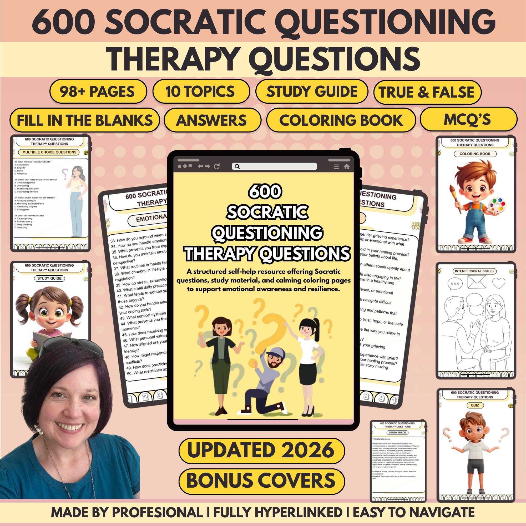 Socratic Sheet.pdf Socratic Questioning Therapy Questions: Counselor Cheat Sheet (PDF) - Etsy