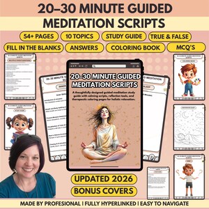 Roteiros de Meditação Guiada de 20 a 30 Minutos: Ansiedade e Trauma (Download Digital)