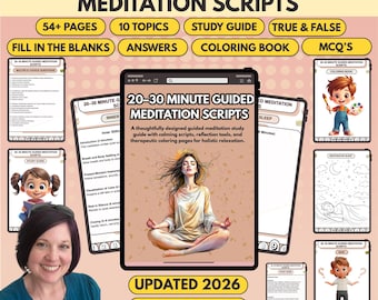 20-30 Minute Guided Meditation Scripts: Anxiety & Trauma (Digital Download)