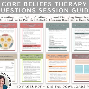 Sessiegids Core Beliefs Therapy: vragen en werkblad therapeut (digitale download)