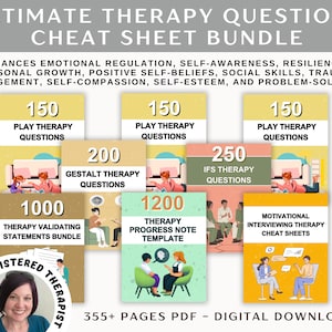 Therapy Cheat Sheets: Modality Reference Guides for DBT, CBT, EMDR, Narrative, Acceptance and Commitment, Internal Family Systems and more