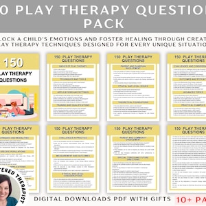 Play Therapy Questions Pack: Counseling Tools (Digital Download)
