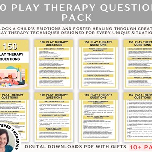 Play Therapy Questions Pack: Counseling Tools (Digital Download)