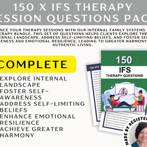 150 IFS Therapy Questions: Internal Family Systems, Counselor Phrases (Digital Download)