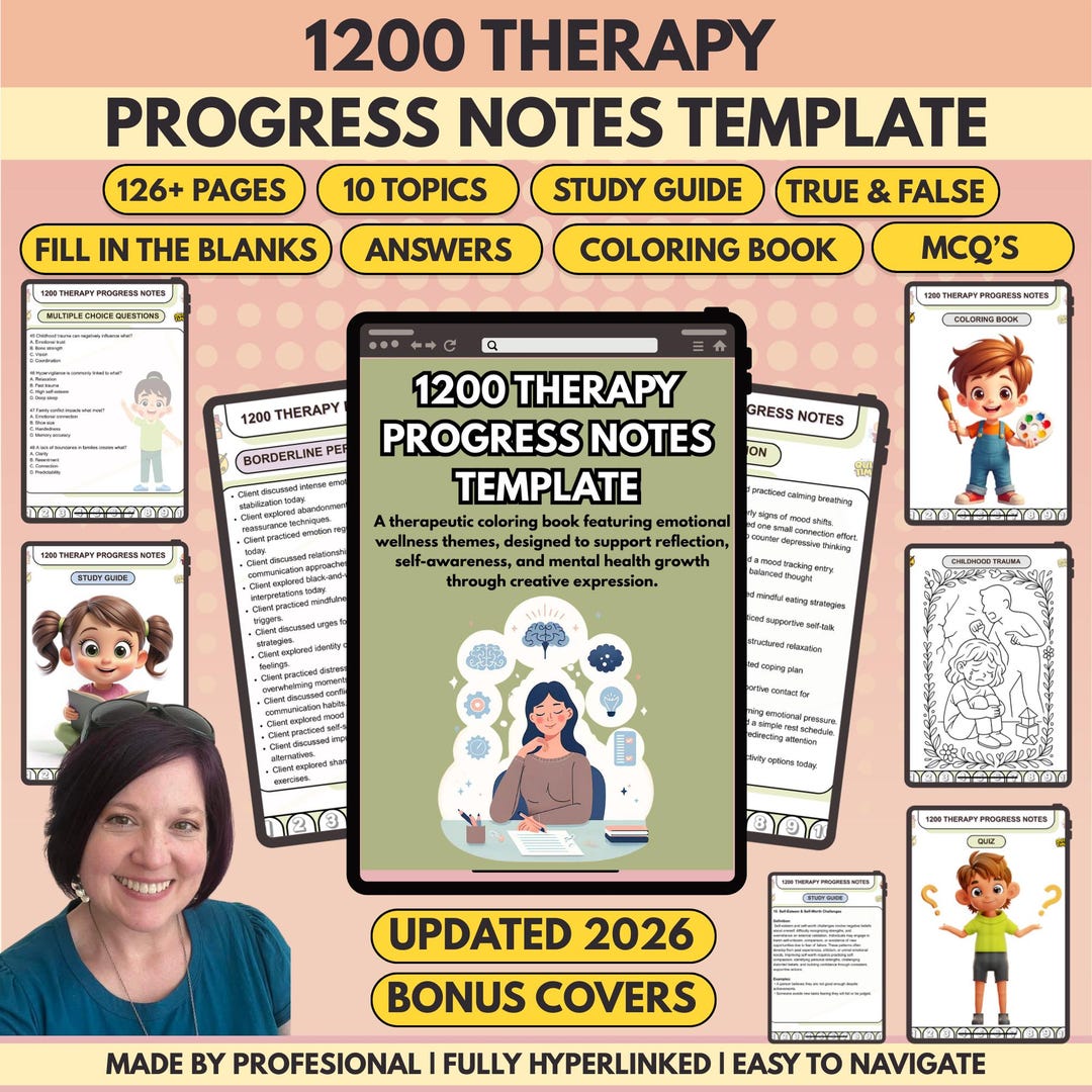 Therapy Progress Notes Template | Psychotherapy Documentation Toolkit ...