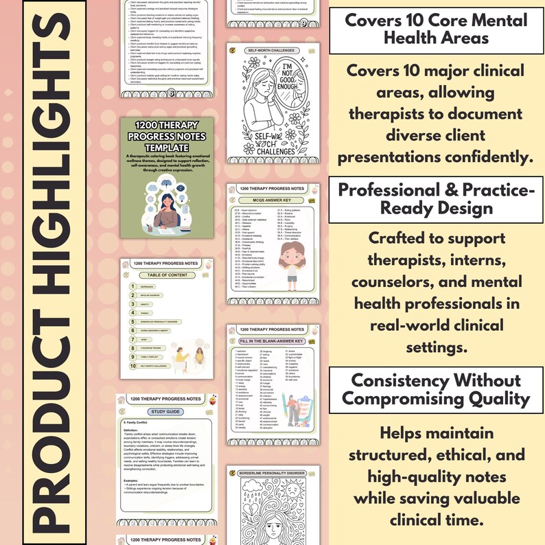 Therapy Progress Notes Template | Psychotherapy Documentation Toolkit ...