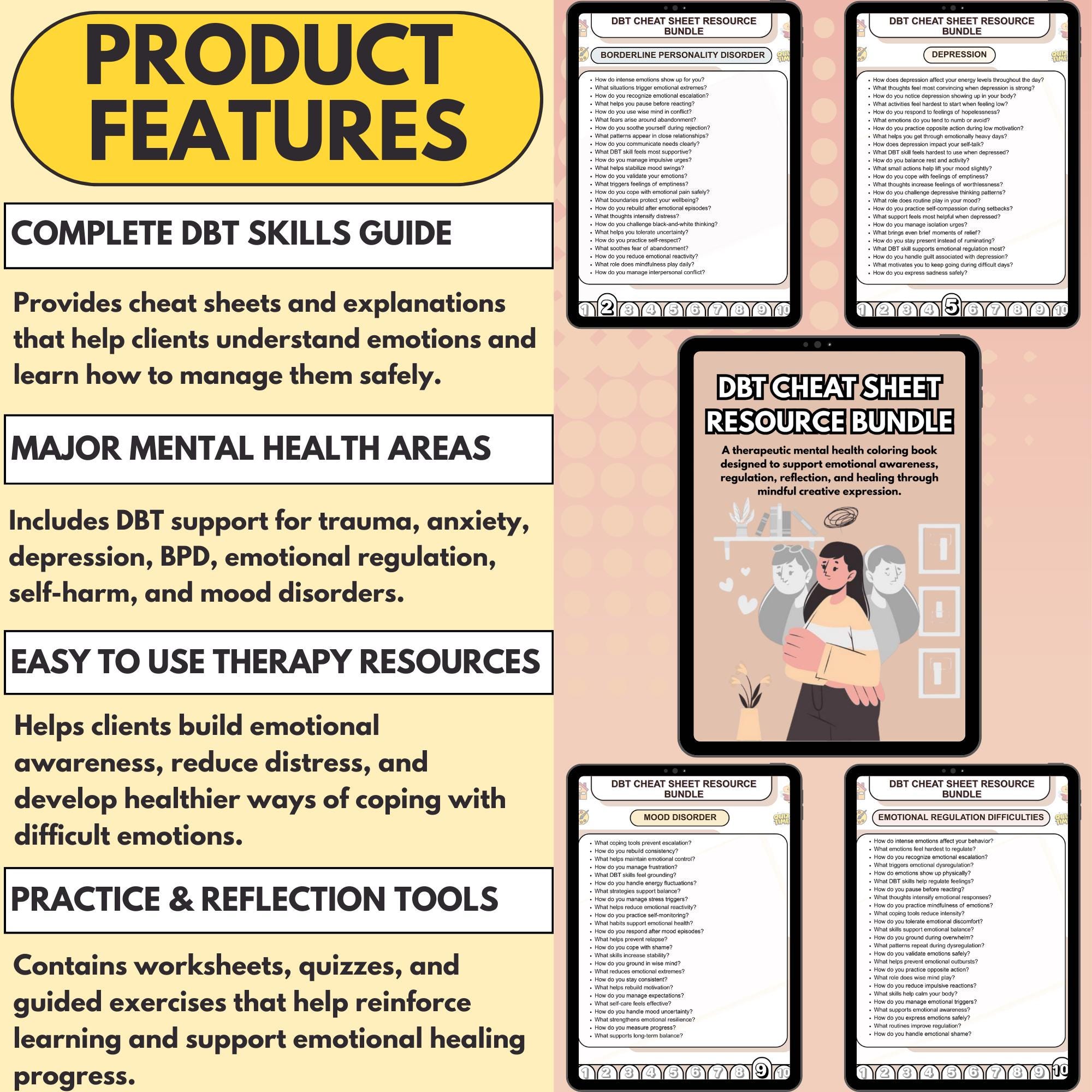 Dbt Scripts DBT Cheat Sheet, Interventions, Meditation Scripts, Study Guide ...