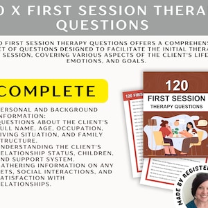 First Session Therapy Questions: Client Intake Bundle