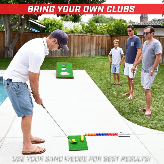 GoSports BattleChip Backyard Golf Cornhole Game