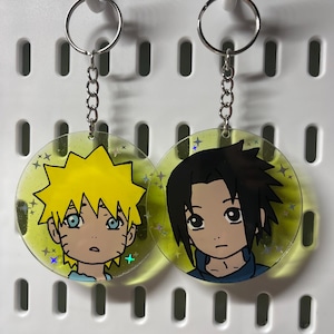 Naruto and Sasuke Keychain set
