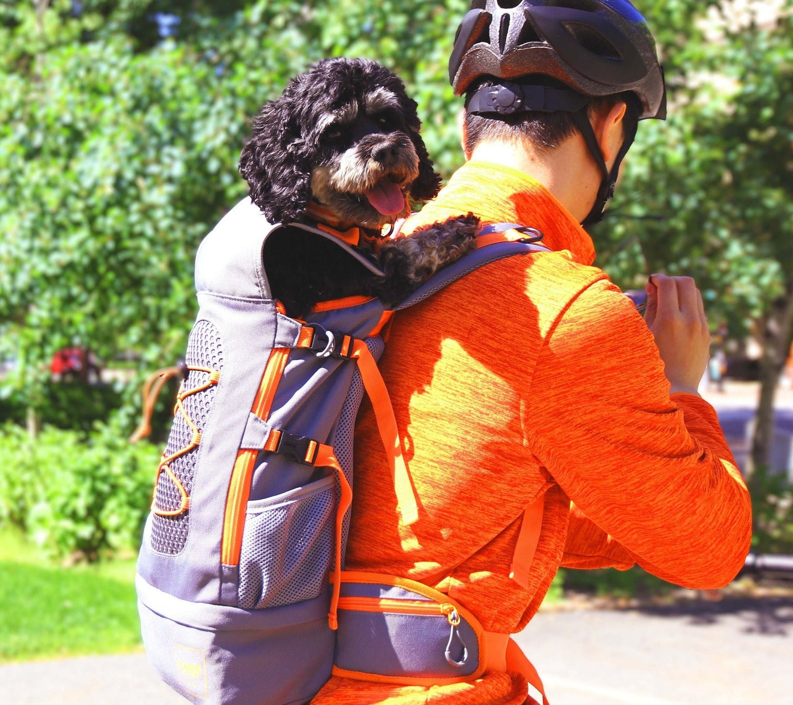 S'woof Dog Backpack for Biking, Hiking, Front Facing Puppy Carrier for